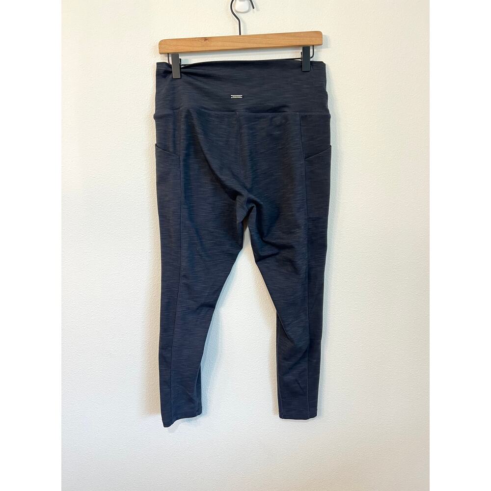 PrAna Becksa Heathered Navy Blue Leggings Women's Size XL - Picture 4 of 8